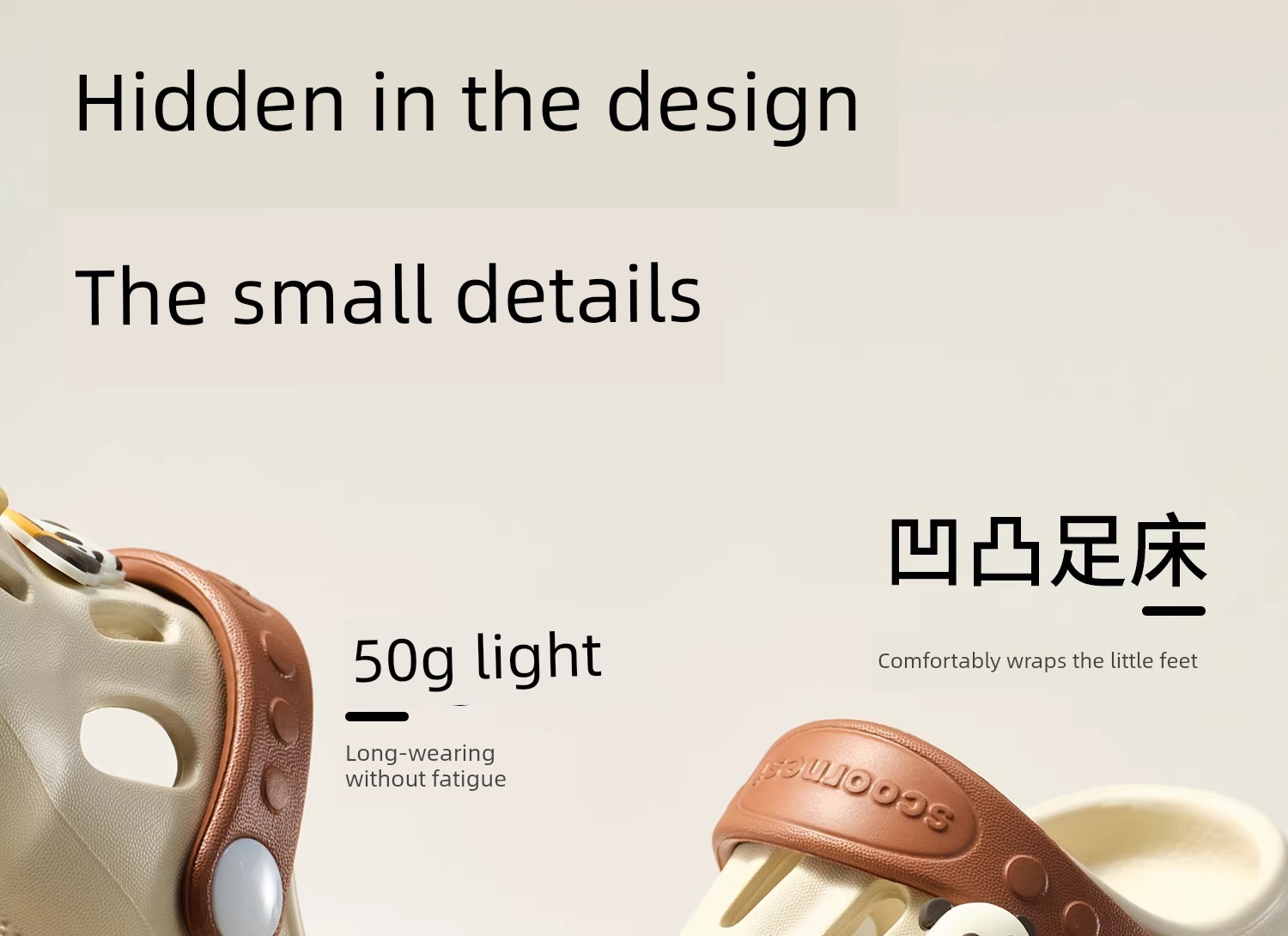 Kechao Children's Clogs for Boys and Girls, Summer Closed-Toe Sandals for Babies, Non-Slip Indoor Bath Slippers for Infants and Toddlers — 22