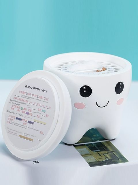 Children's baby teeth storage box baby teeth collection commemorative box small box teeth collection