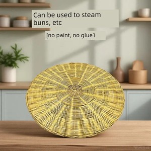 Intangible Cultural Heritage Handmade Bamboo Weaving Products, Bamboo Mats for Home Use, Round Traditional Bamboo Mats,