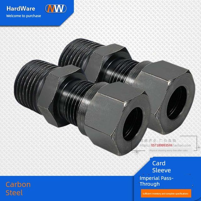 Hydraulic transition carbon steel sleeve passes through 2/3/4/6 minutes-10/12/14/16/18/20/22MM copper pipe joint