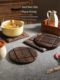 Solid wood insulation pad casserole anti-scalding special table pad thickened large wooden dining table pad anti-scalding high-temperature water coaster pad