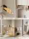 Gemeiju suction cup towel rack bathroom punch-free storage rack bathroom multi-function towel rod wall-mounted storage rack