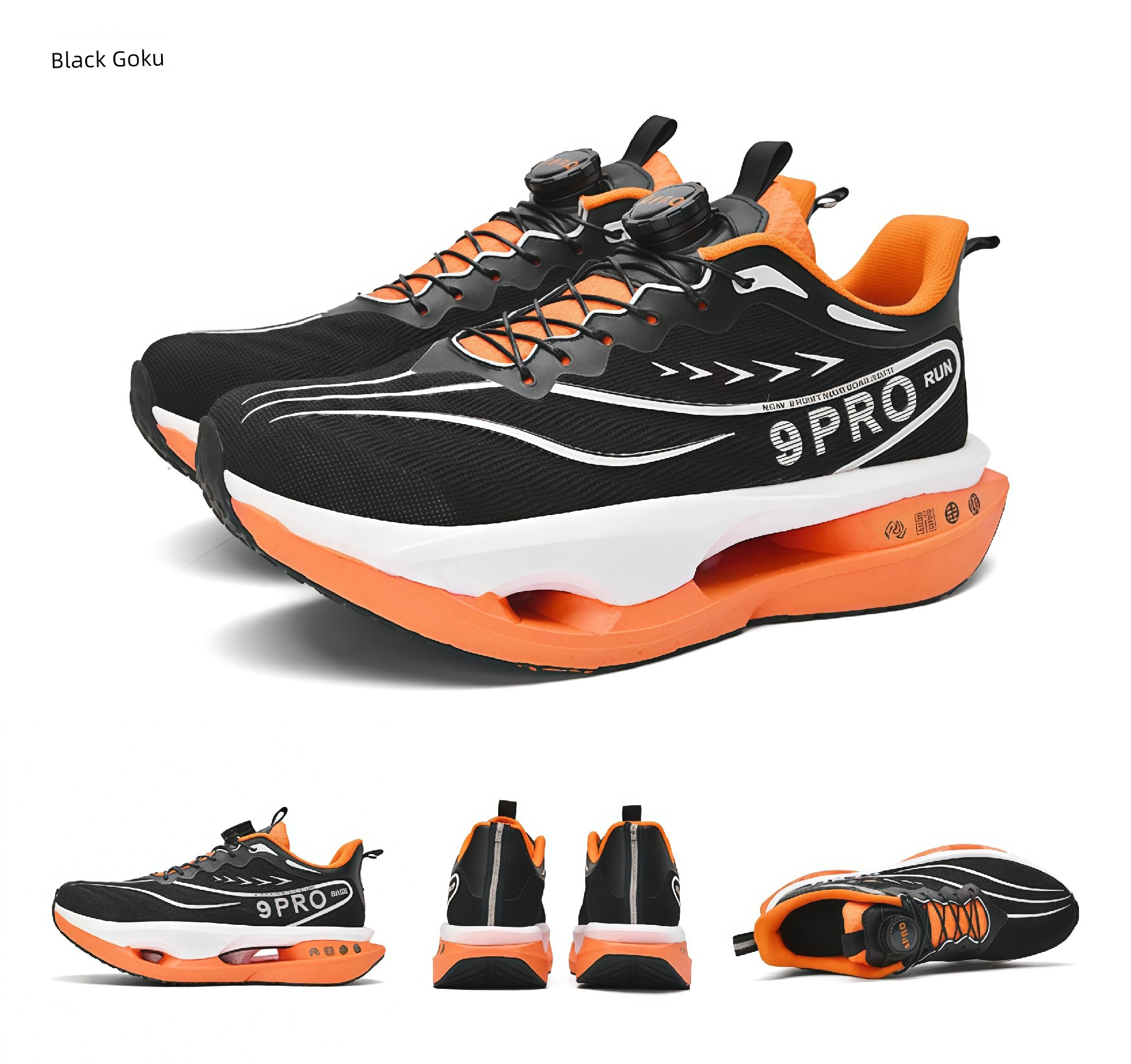 Red Rabbit 9 Pro Children's Shock-Absorbing Sports Shoes, New Autumn Model, Student-Specific Running Shoes, Button Running Shoes for Older Boys — 35