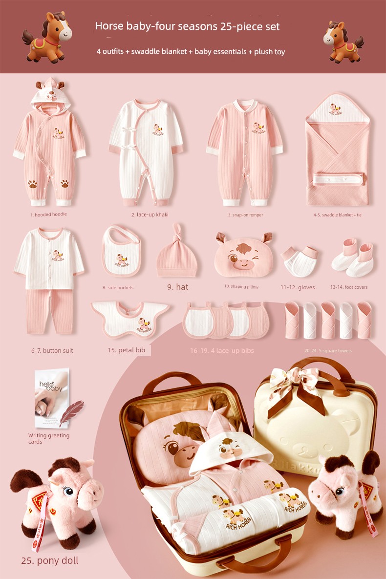 Newborn and One Month Old Baby High-End Baby Gift Package — 15