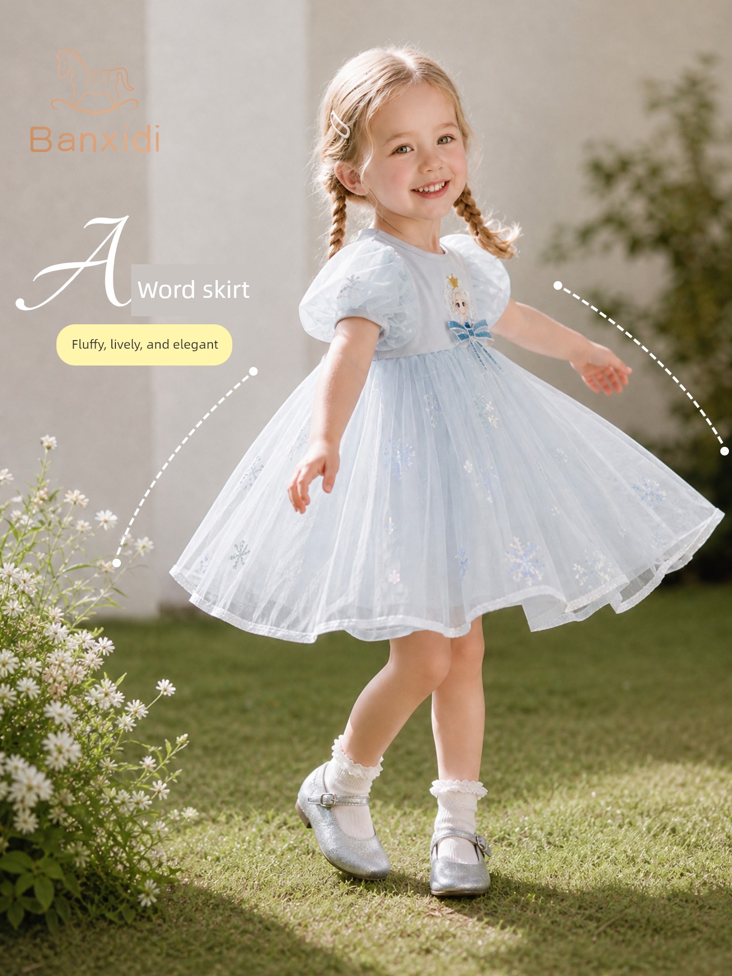 Girls' Dresses, Summer Dresses, New Fashionable Baby Dresses, Beautiful Princess Dresses, Autumn Little Girl Dresses, Children's Mesh Dresses — 2