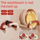 New suction cup retractable washbasin stand wall-mounted without punching bathroom storage rack toilet bath foot basin storage drain rack