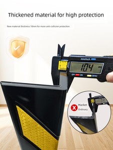Pvc Reflective Warning Rubber Corner Protectors for Parking Lots, Industrial Stairs, Garages, Car Anti-Collision Strips,