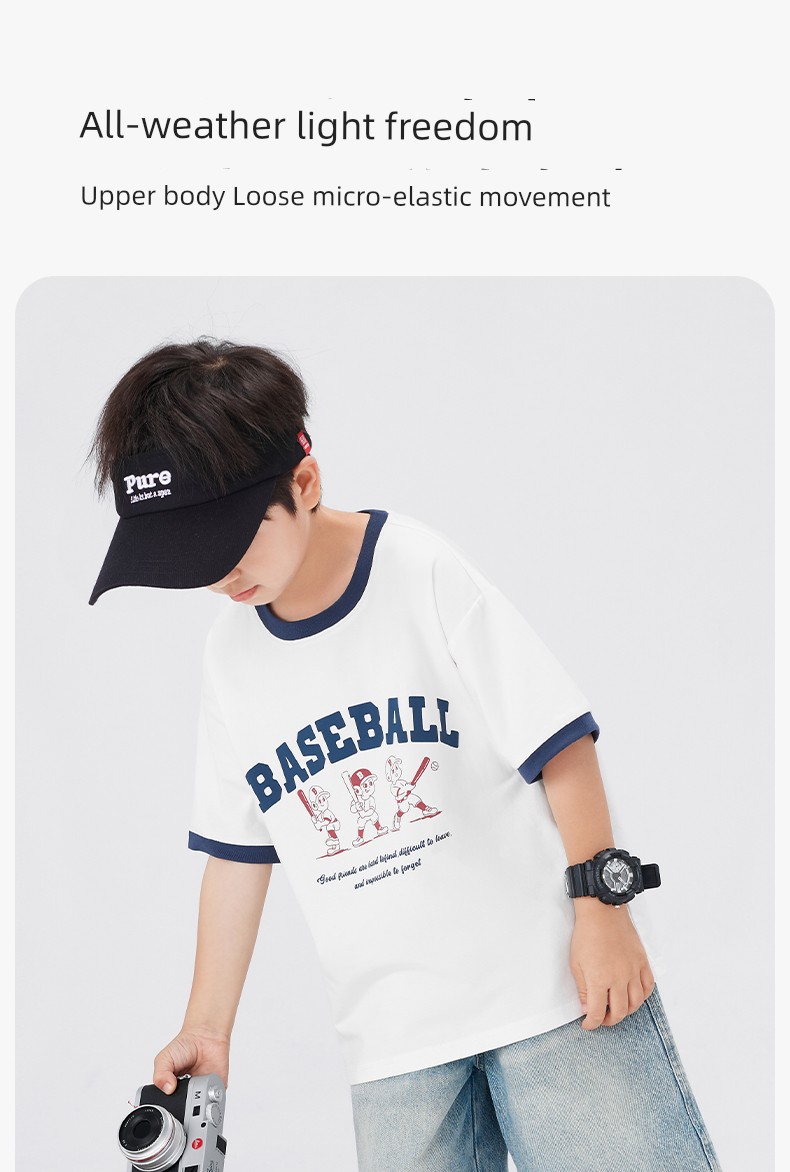 Zuoxi Children's Clothing Boys' Short-Sleeve T-Shirt Children's Long-Sleeve Base Shirt Autumn Wear 2026 New Model Boys' Big Kids' Top — 14