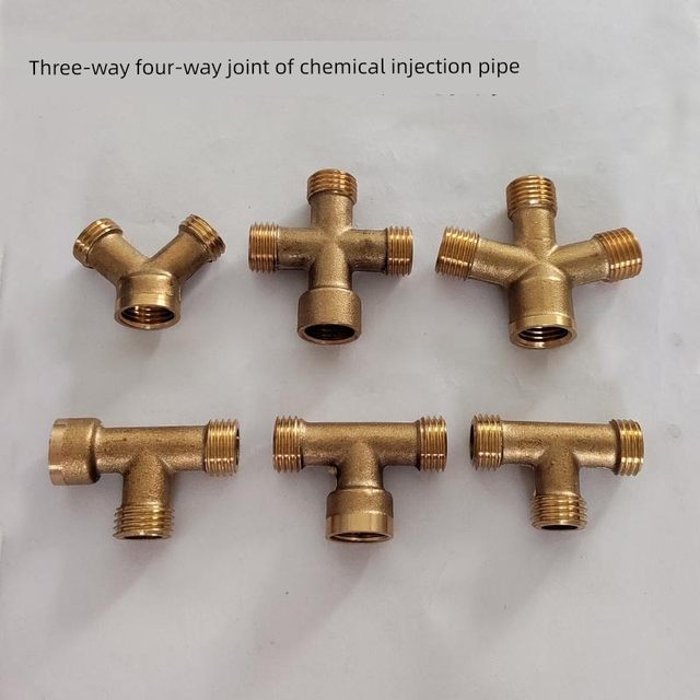 Powder spraying machine water outlet pipe copper connector spray pump valve switch quick connector thread socket spray pipe tee