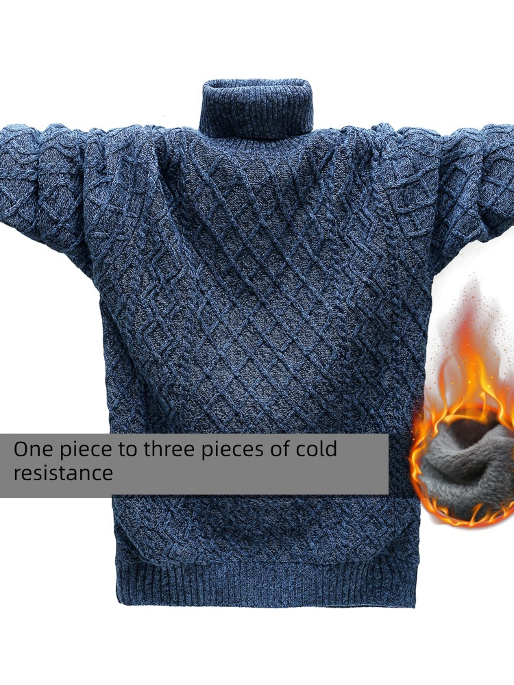 Half high collar trend personality teenagers Student funds sweater