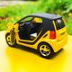 Simulated Mercedes-Benz smart alloy car model cute cartoon mini children's toys gift baking sound and light