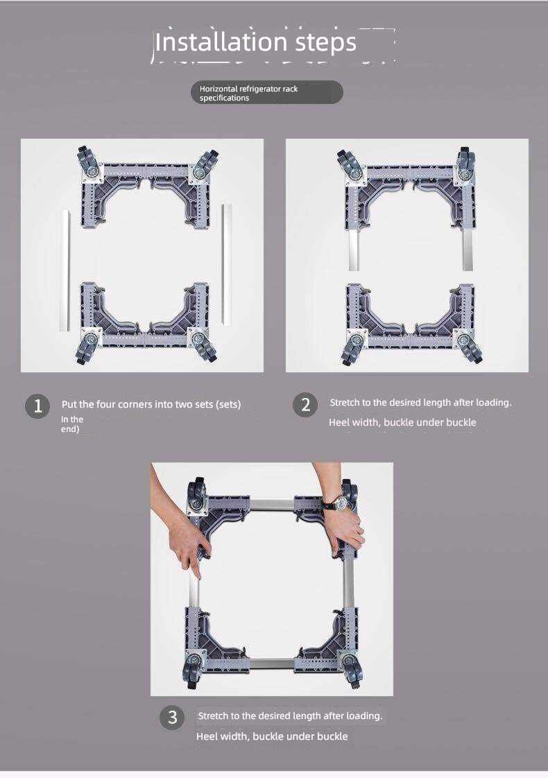Refrigerator move Universal wheel Shelf Washing machine base