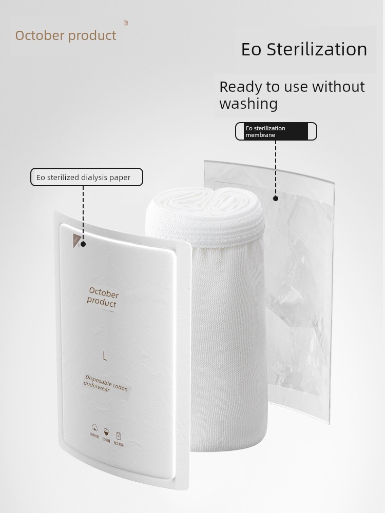 October Crystal Travel Portable Pure Cotton Underwear