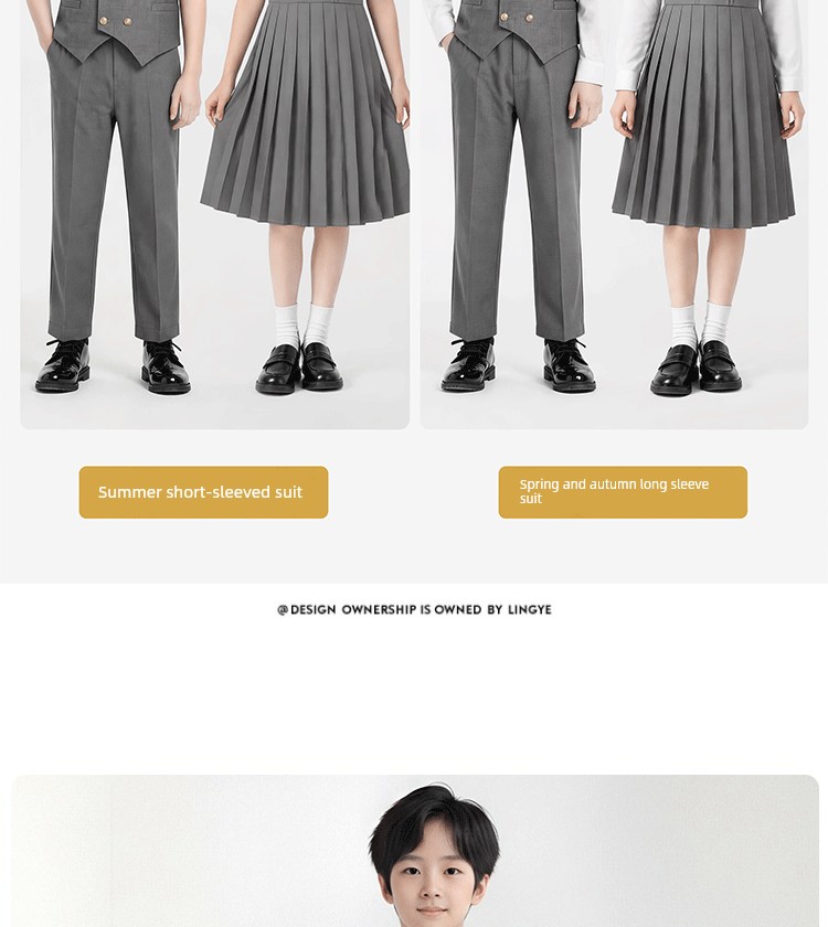 Children's Chorus Performance Costumes, Patriotic Poetry Recitation Costumes for Middle and High School Students, Elementary School Girls' Speech Contest — 19