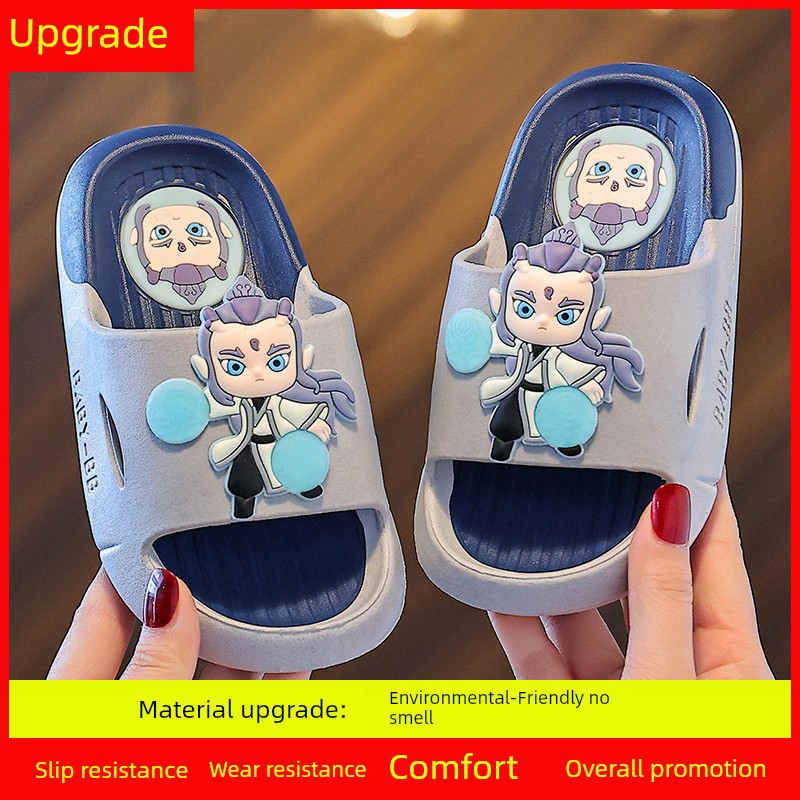 2025 New Arrival Nezha Slippers AO C Slippers Kids Summer Home Soft Bottom Non Slip Baby Summer Slippers Boys and Girls — 6