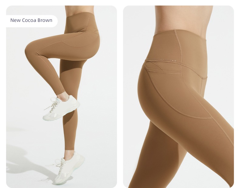 LG101 The abdomen Buttock lifting Tight trousers 9 points honey peach