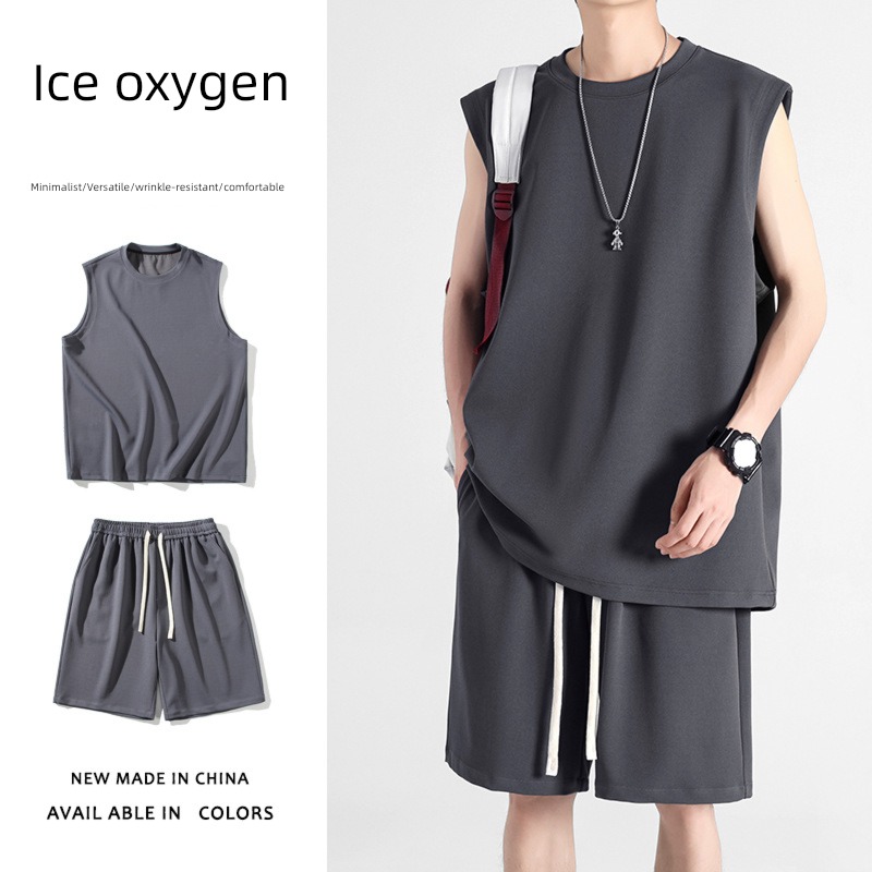 Sleeveless summer Casual and versatile vest Sports suit