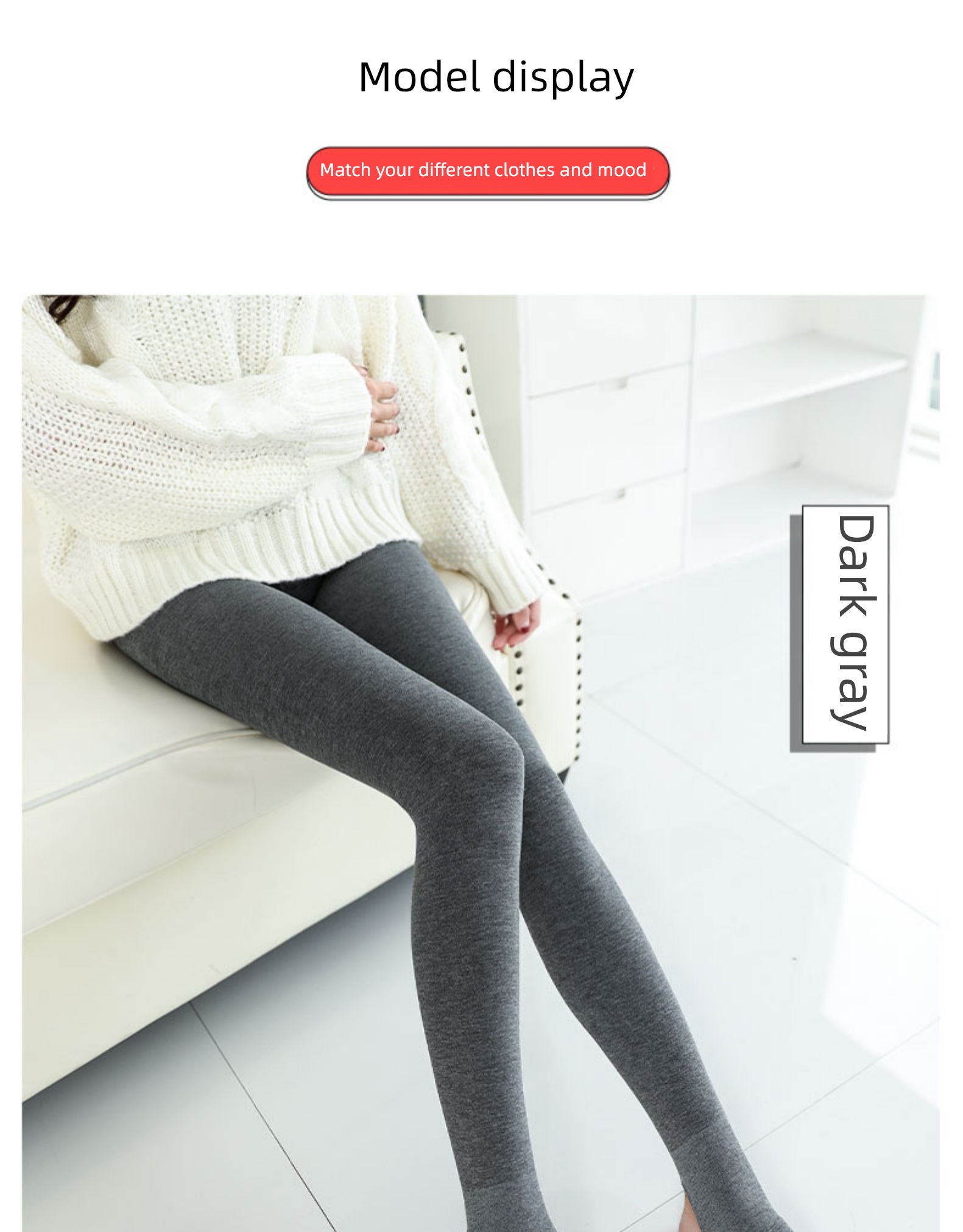 Autumn and winter thickening Wear inside and outside High waist elastic force Leggings