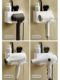 Huadema Hair Dryer Rack without punching bathroom toilet toilet storage rack wall-mounted air duct rack