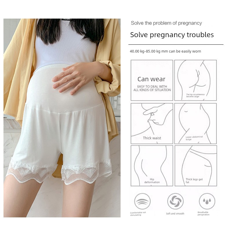 Thin Fashion Tape Spring/Summer Loose Shorts Outwear Pregnant Women — 6
