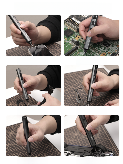 Green forest electric screwdriver rechargeable household small mini electric driver precision electric batch refining tool set