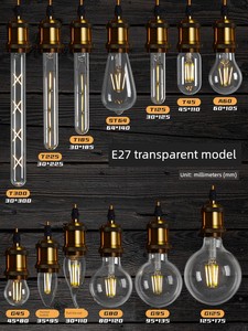 Edison Led Bulb E27 Large Screw Base Dragon Ball Bulb Retro Imitation Tungsten Filament Lamp Eye Protection Warm White Y
