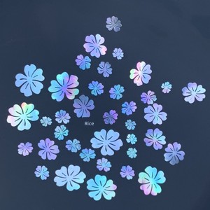 Hibiscus Flower Mother-Of-Pearl Pieces, White Butterfly Shell Pieces, Shell Pieces, Mother-Of-Pearl Pieces, Lacquerware,
