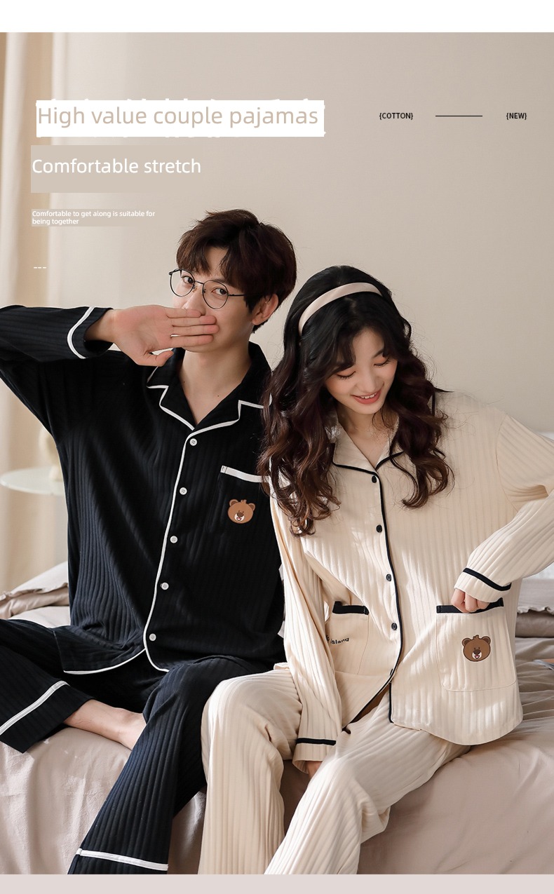 easy Cotton winter One female autumn lovers pajamas