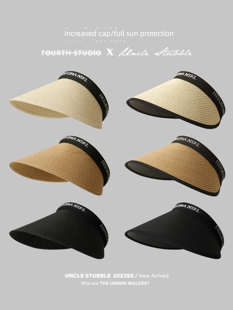Sun hat double-deck girl student widen Korean version Hollow cap