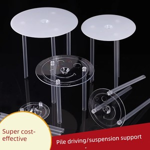 Support Frame Suspension Transparent Double Layer Cake Piling