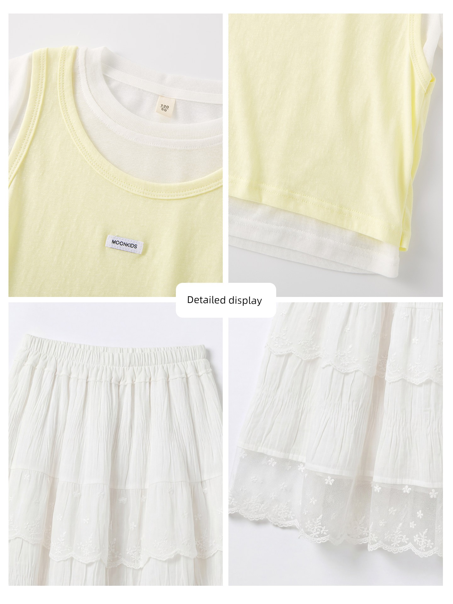 Girls' Summer Short-Sleeve Dress Set, Children's 2026 New Spring and Autumn Dopamine Style Big Girl Princess Dress — 3