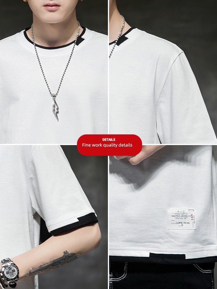 NGGGN man trend easy clothes Short sleeve T-shirt
