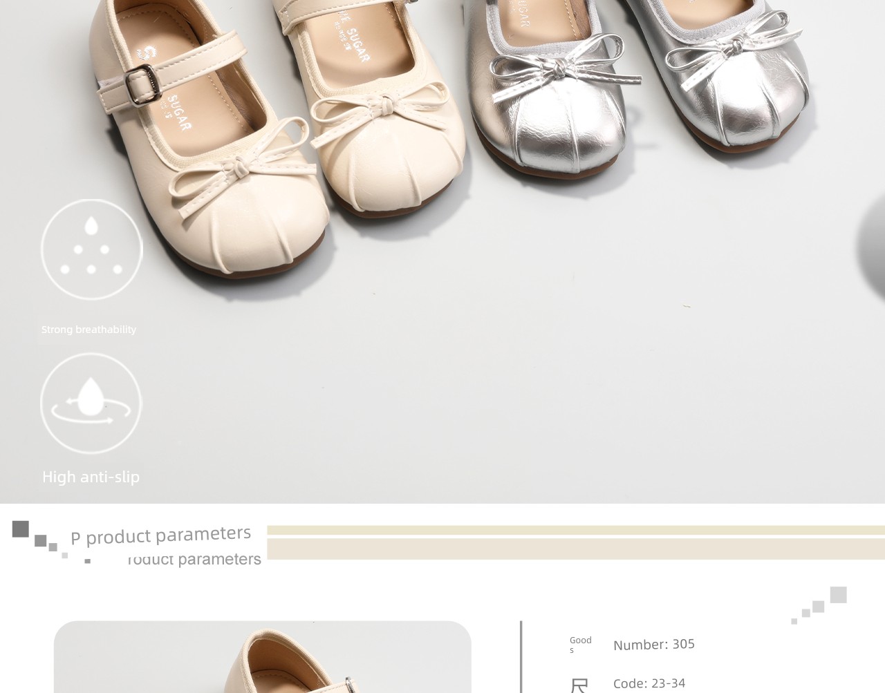Children's Shoes, Girls' Silver Leather Shoes, 2026 Spring and Autumn New Style, Bow-Knot Princess Shoes, Baby Girl's Single Shoes — 10
