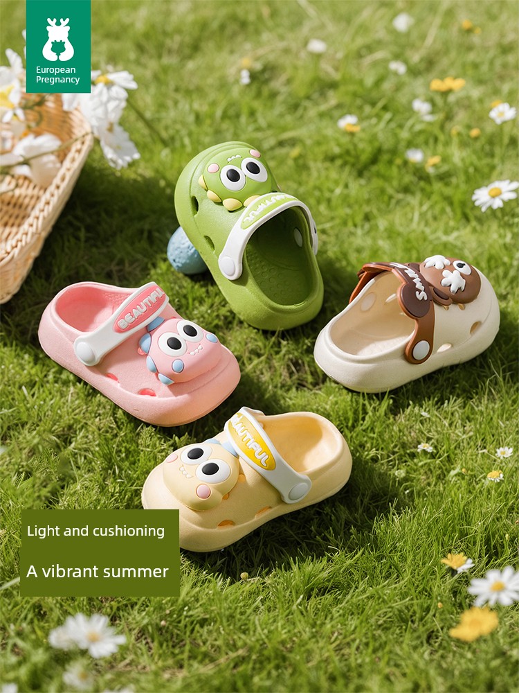 European-Style Unisex Children's Clogs, Baby Sandals, New Summer Indoor Bath Non-Slip Comfortable Shoes