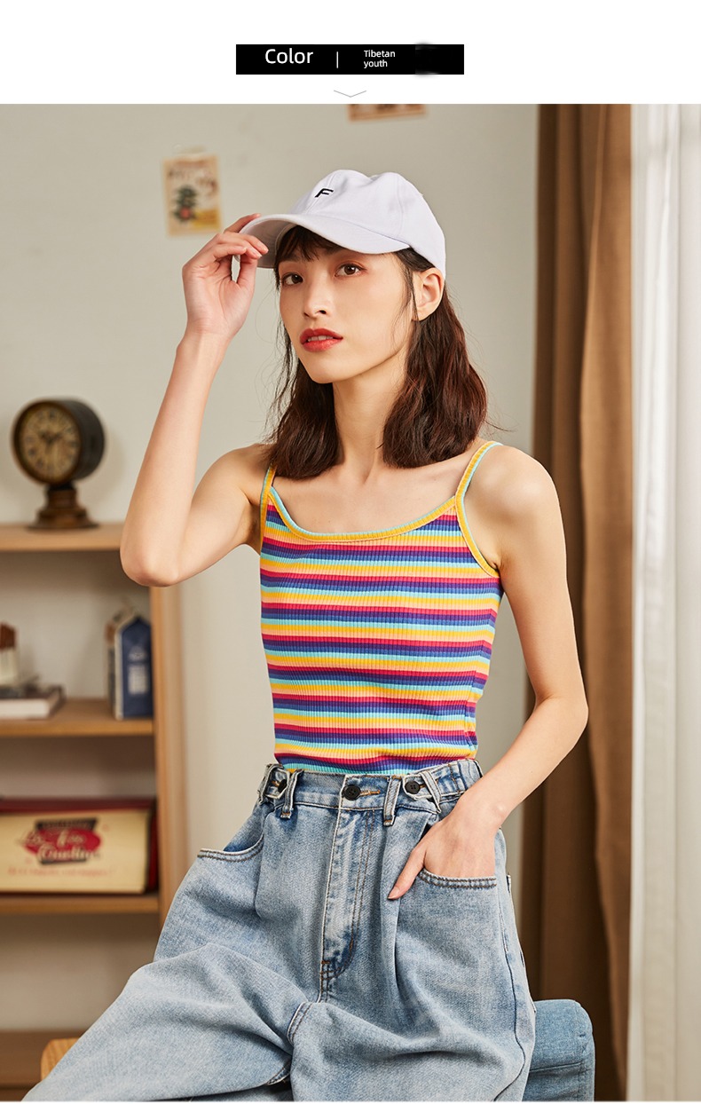 Tang Shi Inner lap Wear out sexy knitting camisole vest