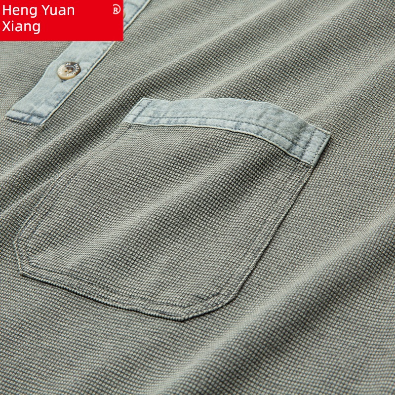 hyz  leisure time Real pocket Body Short sleeve T-shirt