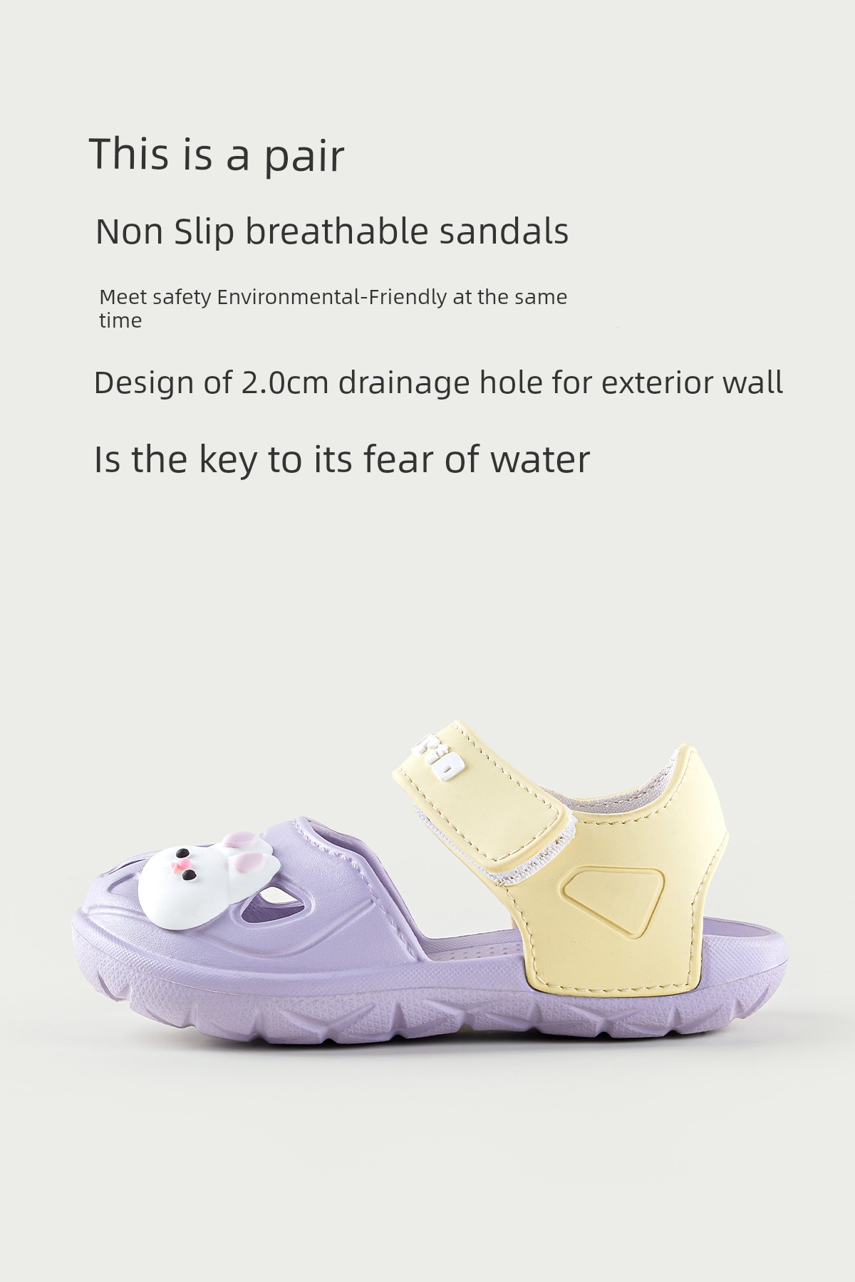 Baby Summer Toddler Closed Toe Girl Non Slip Sandals — 6