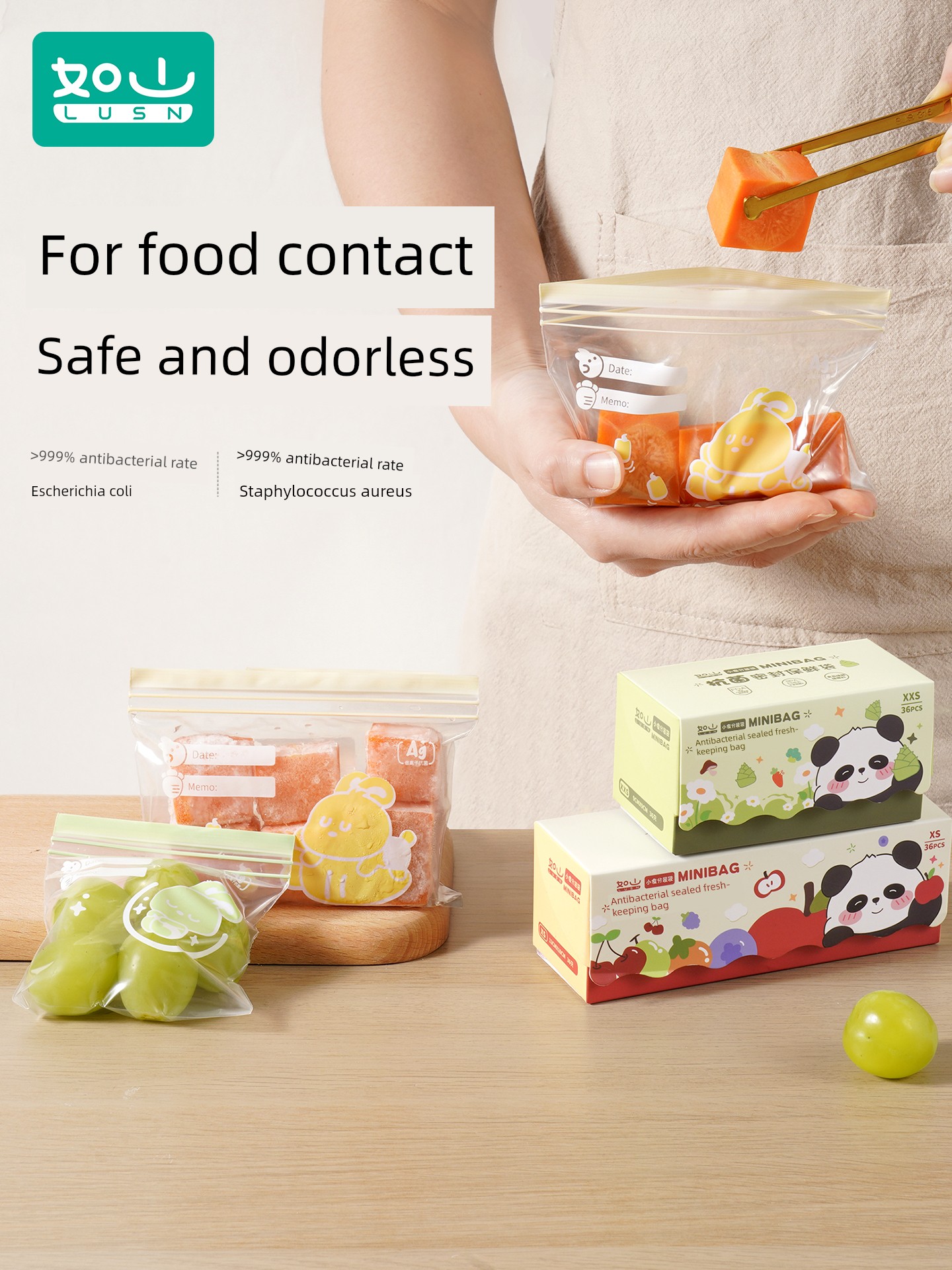 Rushan Baby Food Supplement Packaging Bags, Baby Food Preservation Sealed Bags, Food-Grade Household Disposable Preservation Bags, Can Be Frozen