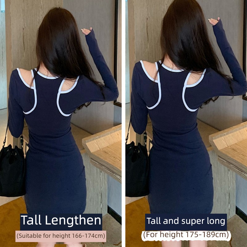 Europe and America Tall man girl student sexy Dress