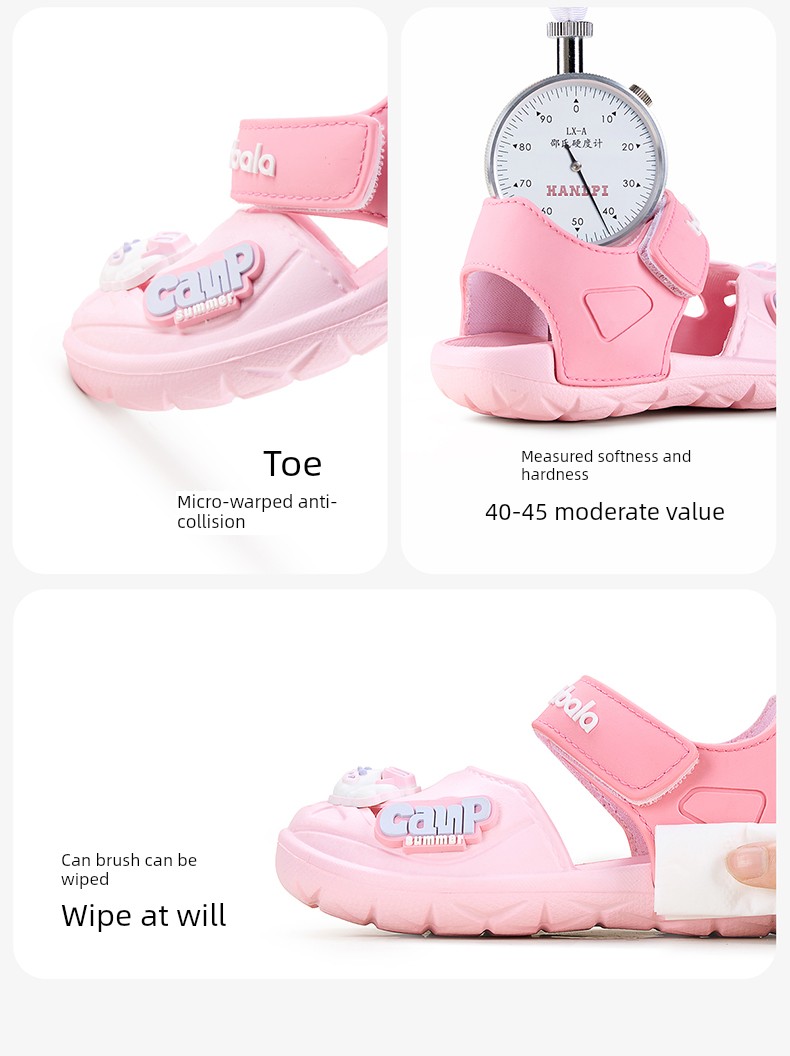 Balabala Kids Slippers Hole Shoes Summer Non-Slip Soft Bottom Baby Boy Girl Sandals Outdoor Sandals — 13