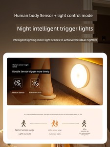 HP Lighting Infrared Sensor Lamp People Come and Light People Go and Destroy Aisle Corridor Wardrobe Wardrobe Charging S