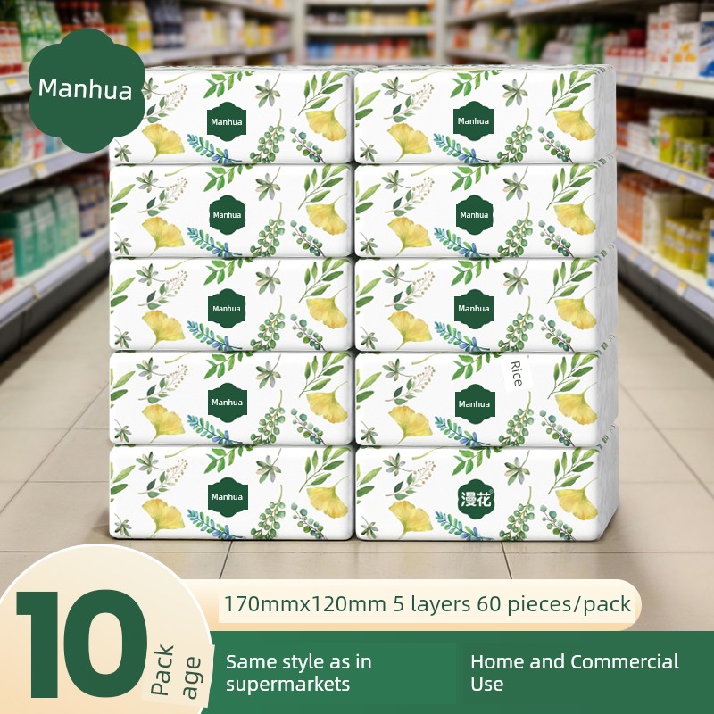 Bulk Pack of Tissue Paper, Small Packs of Napkins for Home Use, Economical Pack of Sanitary Facial Tissues, Toilet Paper, Paper Towels Cs