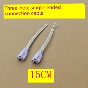 T5t8 Lamp Tube Connections Corner Series Single-Head Three-Hole Neutral Connecting Line Extension Line LED Lamp Tube 15c