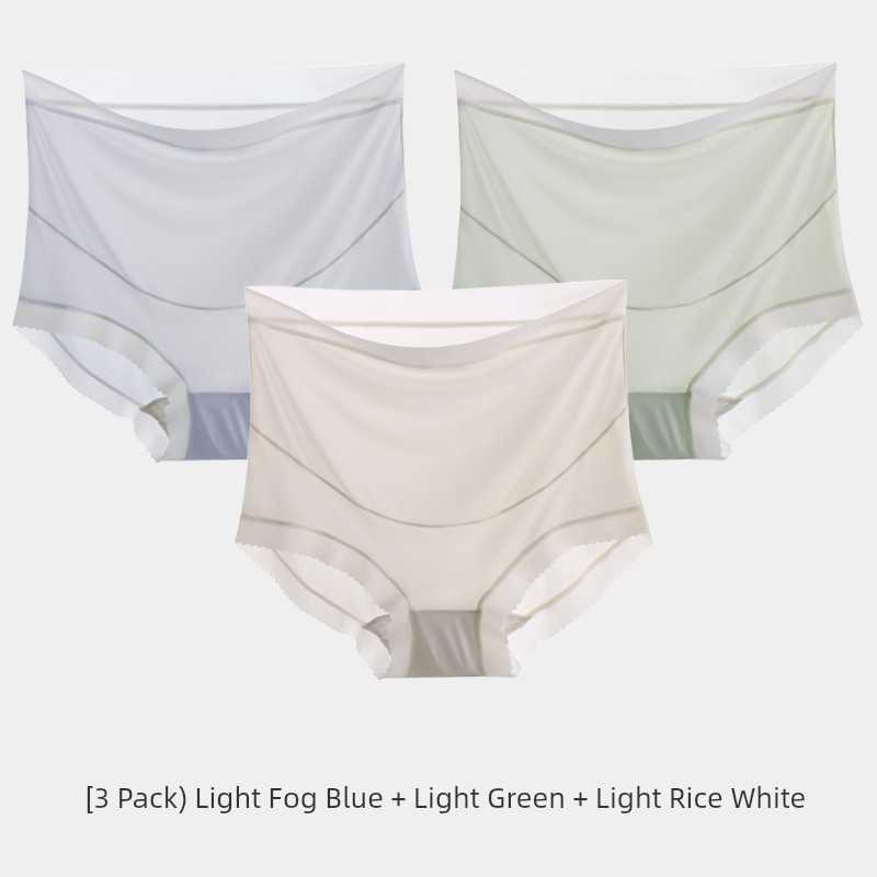 High Waist Belly Support Special Cotton Crotch Ice Silk Pregnant Women's Underpants — 8