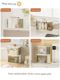 Yeya cosmetic storage box desktop lipstick jewelry plastic storage box dustproof large capacity dressing table storage rack