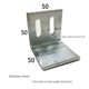 Galvanized angle code L-shaped 90-degree right angle larger and thickened angle steel angle iron curtain wall dry hanging connector 50*50*5 Haonan