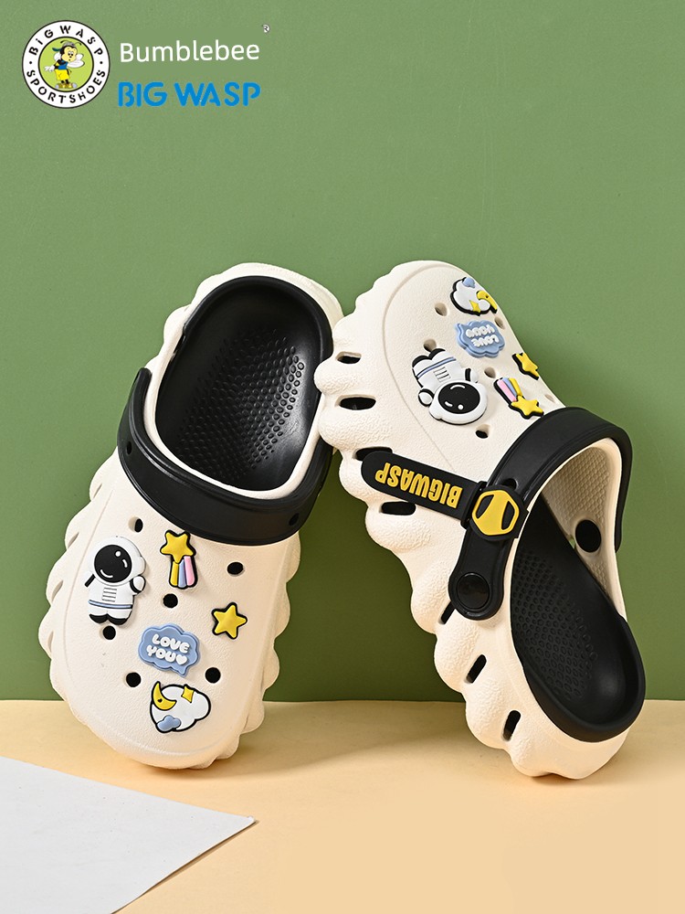 Bumblebee Boy Sandals Summer Children's Hole Shoes — 3