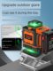Infrared level high-precision strong light thin line laser green light outdoor special 12-line automatic leveling meter