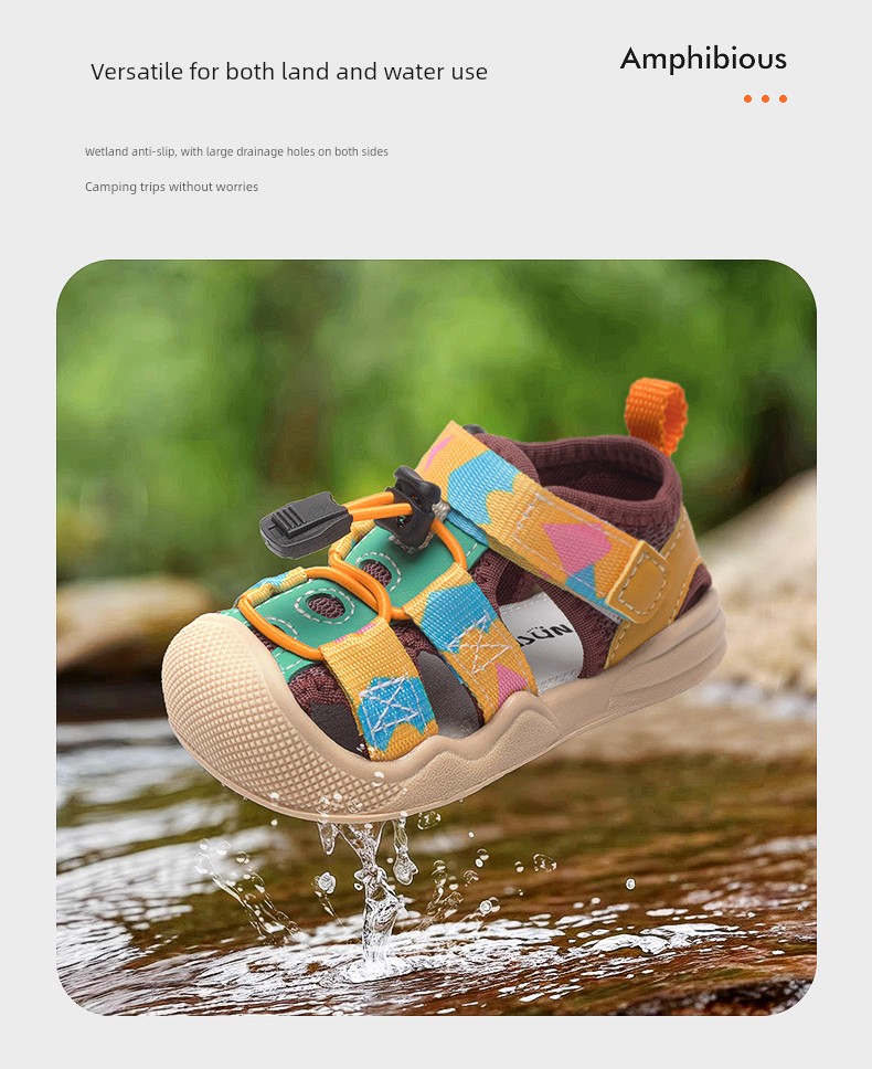Baby Sandals Baby Boys' Toddler Shoes Summer Baby Sandals Soft Bottom Functional 1-3 Years Old Upstream Sandals Girls' Shoes — 5