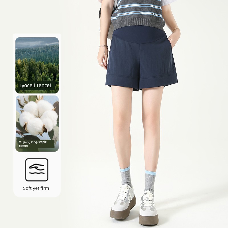 Maternity Shorts for Summer, Thin Lyocell Maternity Pants, 2026 New Model, Maternity Wear for Women — 2